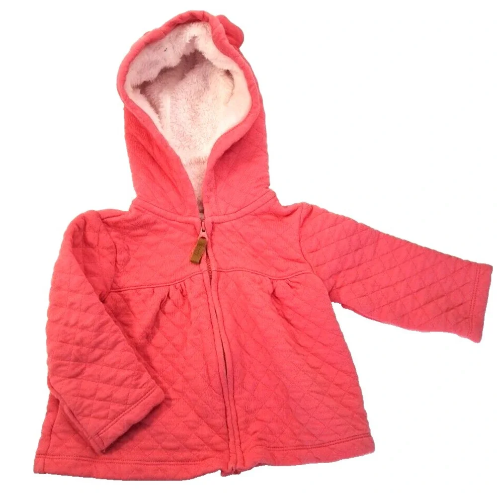 Baby Girl 12 Months Valentines‎ Day Winter Spring Clothes Jacket Sweater Pink